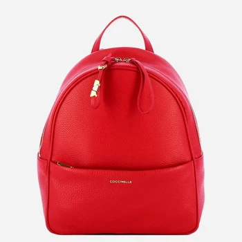 Plecak damski skórzany Coccinelle E1U45140201-R02 Czerwony (800070354204)