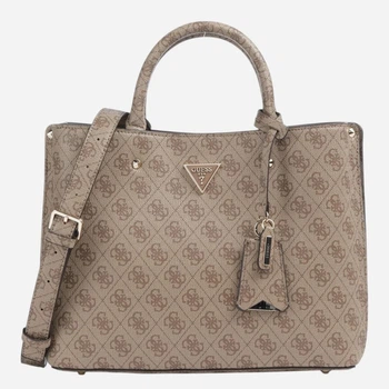 Сумка крос-боді через плече жіноча зі штучної шкіри середня Guess HWSG6974060-LTL Коричнева (800070352388)