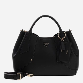 Torebka shopper damska duża Guess HWBG9914060-BLA Czarna (800070352366)