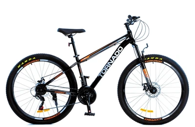 Велосипед спортивний 27.5" Corso TORNADO TR-822 Shimano 15.5" 21 швидкість Чорно-оранжевий (188065)