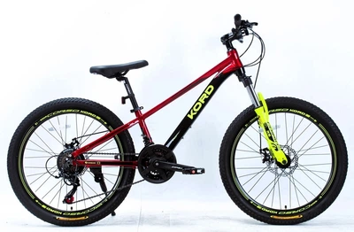 Велосипед Спортивный 24 дюймов Corso Kord KD-671 оборудование Shimano алюминиевая рама 11 дюймов 21 скорость. Red and Black (187291)