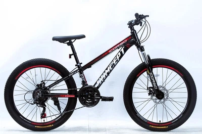 Велосипед Спортивный 24 дюймов Corso CONCEPT CP-266 оборудование Shimano алюминиевая рама 11 дюймов 21 скорость. Black and Red (188515)