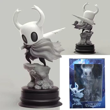 Коллекционная фигурка Hollow Knight Рыцарь Халлоунеста 11 см ПВХ игровая статуэтка для фанатов культовой вселенной с фирменным гвоздем грез детализированный образ главного героя для украшения интерьера рабочего стола или игровой полки оригинальный сувенир