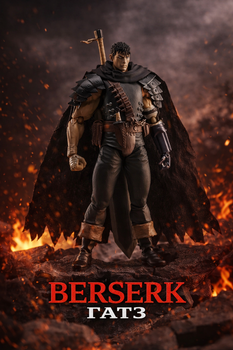 Коллекционная Аниме фигурка Guts (Гатс) Berserk | Легендарный Черный Мечник 16 см