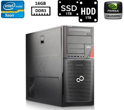 Компьютер Fujitsu Celsius R930n Xeon E5-2640 v2 2.00GHz 16GB DDR3 SSD 1TB+HDD 1TB NVIDIA Quadro K4000 3GB ATX 800W (PCFR930nR16S1H1NK4000A) Б/У
