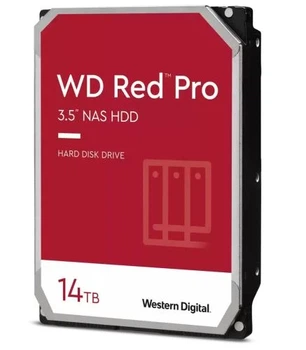Жесткий диск 3.5" 14Tb Western Digital Red Pro, SATA3, 512 Мб, 7200 об/мин (WD142KFGX)
