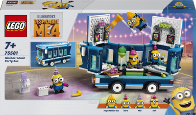 Zestaw klocków LEGO Despicable Me Imprezowy autobus minionków 379 elementów (75581)