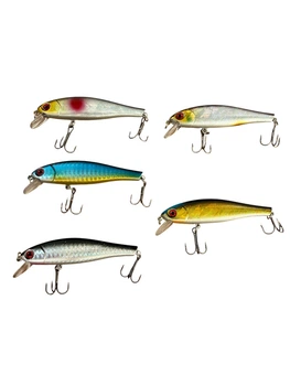 Воблер Воблер Minnow Lure для ловли окуня,щуки, судака, жереха/длина 8,5 см/вес 9,2грамм/ 5 шт в наборе