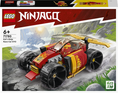 Zestaw klocków LEGO Ninjago Samochód wyścigowy ninja Kaia EVO 94 elementy (71780)