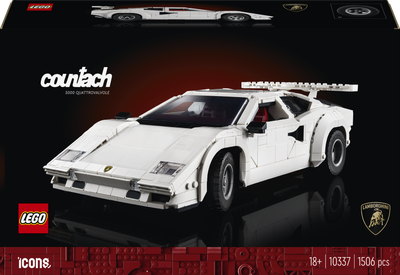 Zestaw klocków LEGO Icons Lamborghini Countach 5000 Quattrovalvole 1506 elementów (10337) (955555916442526) - Outlet