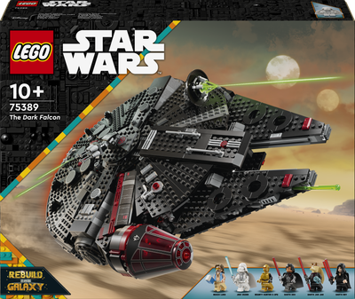 Zestaw klocków LEGO Star Wars Mroczny Sokół Millennium 1579 elementów (75389)
