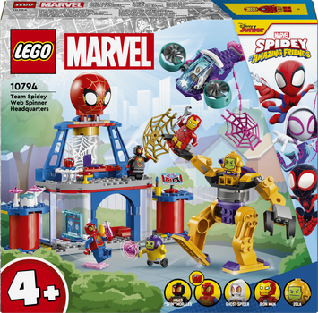 Zestaw klocków LEGO Marvel Siedziba główna Pajęczej Drużyny 193 elementy (10794)