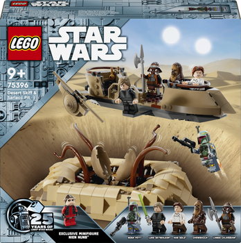 Конструктор LEGO Star Wars Баржа в пустелі та яма Сарлакка 558 елементів (75396)