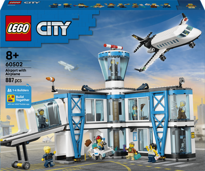 Конструктор LEGO CITY Аеропорт із літаком 887 елементів (60502)