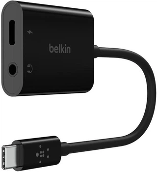 Адаптер Belkin RockStar USB-C - 3.5mm Audio + USB-C Charge 0.12 м 60W Black (NPA004btBK)