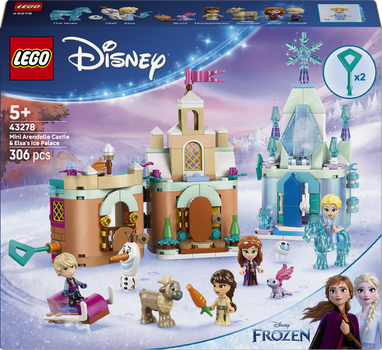 Конструктор LEGO Disney Мініатюрний замок Аренделл та Крижаний палац Ельзи 306 елементів (43278)