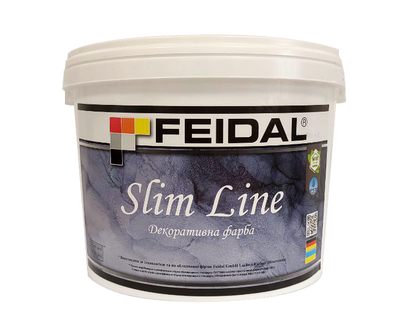 Краска декоративная для внутренних работ Feidal Slim Line Белый 2.5л