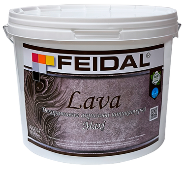 Декоративна штукатурка акрилова Feidal Lava Maxi Біла 1л