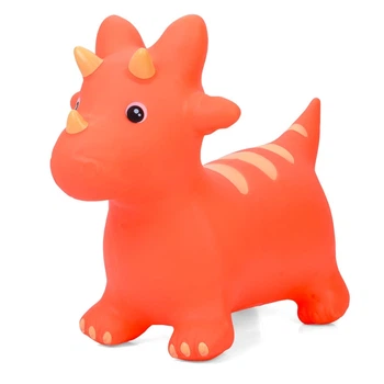 Детская игрушка-прыгун Динозавр до 20 кг оранжевый, MS4846(Orange)