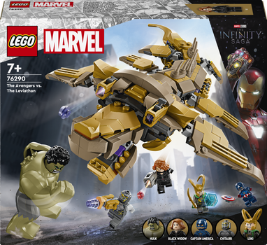 Zestaw klocków LEGO Marvel Avengers kontra Lewiatan 347 elementów (76290)
