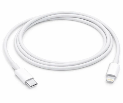 Кабель для швидкого заряджання iPhone 8 X 11 12 13 14 Plus Pro Max з роз'ємом Apple Lightning to Type-C (USB-C) зарядка для айфона 2M шнур для iPad Cable IOS White