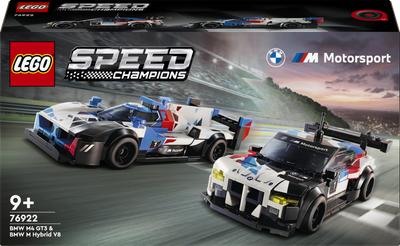 Конструктор LEGO Speed Champions Гоночні автомобілі BMW M4 GT3 та BMW M Hybrid V8 676 деталей (76922)