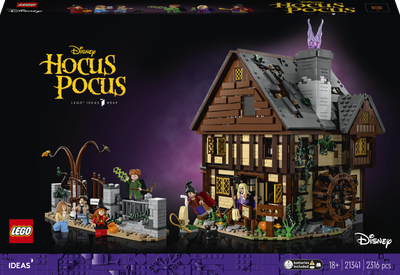 Zestaw klocków LEGO Ideas Disney Hokus Pokus: Chata sióstr Sanderson 2316 elementów (21341)