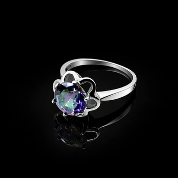 Серебряное кольцо Кристалл с камнем Мистик 20 размер