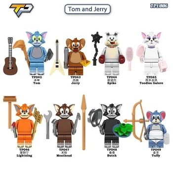 Набор коллекционных мини-фигурок-конструкторов "Том и Джерри" (Tom and Jerry) 8 в 1 TP1006