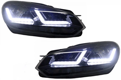 Передние фары Golf 7 Style Silver (2 шт) для Volkswagen Golf 6 2008-2014 гг