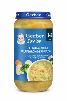 Суп-пюре дитячий Gerber Junior Цвітна капуста та броколі 250 г (1–3 роки)