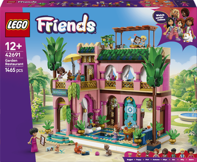 Zestaw klocków LEGO Friends Restauracja z ogrodem 1465 elementów (42691)