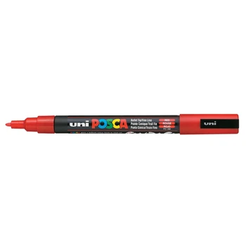 Маркер краска uni POSCA 0.9-1.3мм красный (PC-3M.Red)