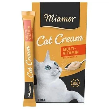 Ласощі для котів Miamor Cat Cream Multivitamin-Cream для зміцнення імунної системи 6 стіків х 15 г (4000158743060)