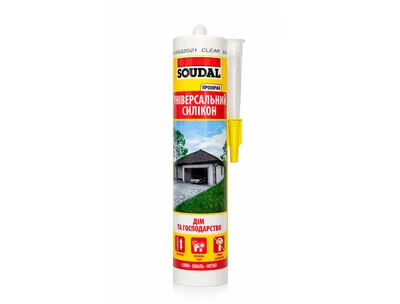 Soudal Универсальный силикон прозрачный, 280 мл