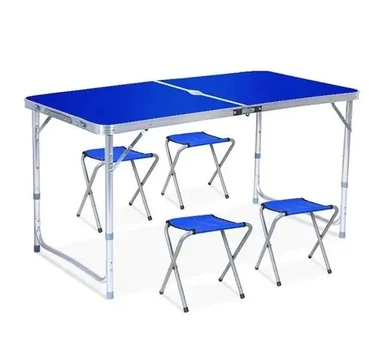 Раскладной стол Folding Table для отдыха пикника кемпинга 120*60 см + 4 стула