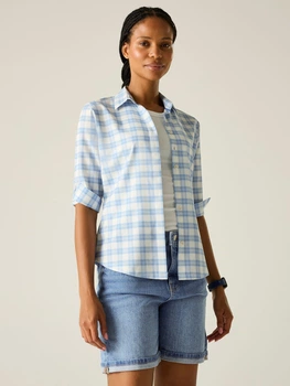 Рубашка женская Regatta Womens Keralin Blouse RWS205-YZW 38 Голубая (5063516368632)