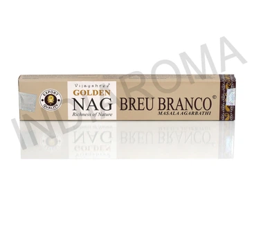 Аромапалочки, благовония Белое зелье / BREU BRANCO ( Vijayshree, Golden NAG ) Голден Наг, 15 грам (уп. - 15 палочек)