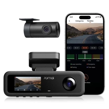 Відеореєстратор 70Mai Dash Cam 4K T800E Set 3 камери