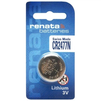 Батарейка Renata 2477 3V литиева (CR2477) Swiss Made