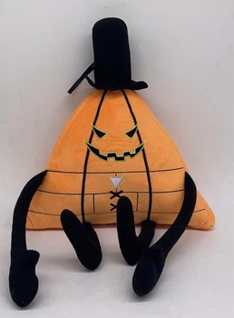 Мягкая игрушка обнимашка Gravity Falls Подушка Гравити Фолз Билл Шифр Илюминат 40 см (оранжевый)