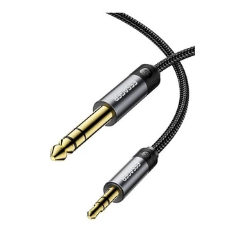 Кабель ESSAGER Jack Cable 3.5mm to 6.5mm Audio Adapter 1.2m Grey (EYPMM-XL0G-P)