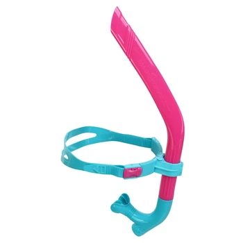Трубка фронтальная дыхательная для плавания PRO SNORKEL junior цвет розовый M077702