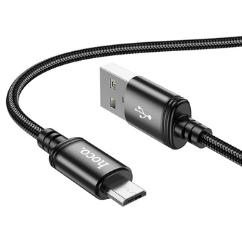 Кабель для зарядки Hoco X89 Wind передачи данных USB на Micro-USB 1m 2.4A Black
