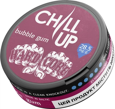Безтабачные никотиносодержащие подушечки Chill UP Hardcore Bubble
