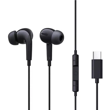 Навушники Type-C з мікрофоном провідні Baseus Enock In-Ear Noise Isolation (Type-C, DAC, 1.1 m). Black