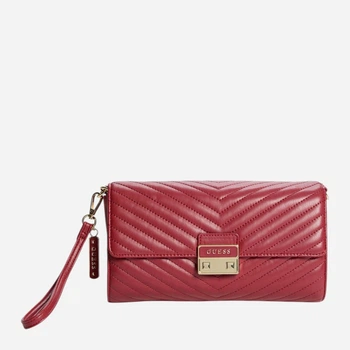 Сумка кросс-боди через плечо женская средняя Guess Elise 896021350 Бордовая (1159857951)