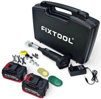 Кутова акумуляторна шліфувальна машина (гравер) Fixtool Pomogator BLACKOUT с 2 АКБ 4A 18V (FIX200WBATMK)
