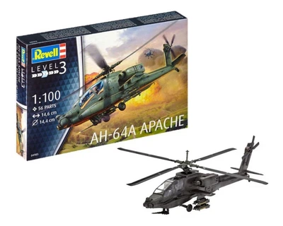 Збірна модель 1:100 вертольота AH-64A Apache Revell 04985