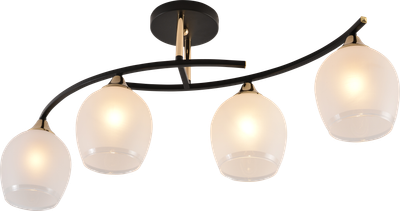 Декоративная люстра INTEREES IS XA1587B-4 BK+GOLD CHROME